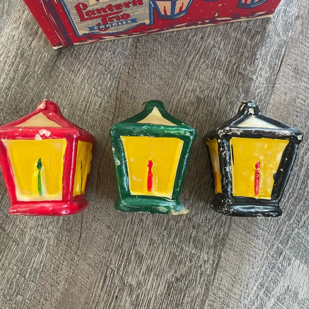 Vintage Penn Lantern candle set